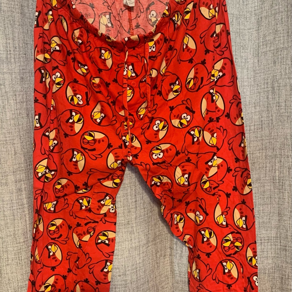 Red Angry Birds Pajama Pants
